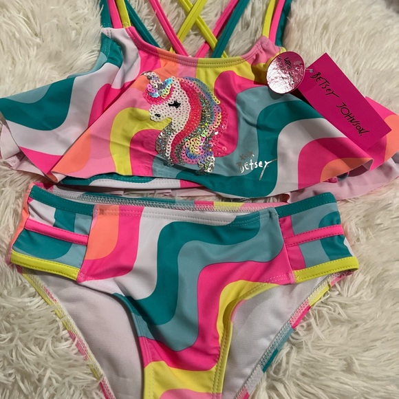 Betsey Johnson Sequin Unicorn Bikini
Swimsuit, Kids - Picture 3 of 6